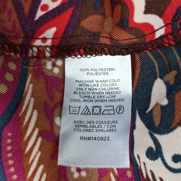 Loft Petite Paisley Shoulder Button Flounce Dress - Picture 7 of 7